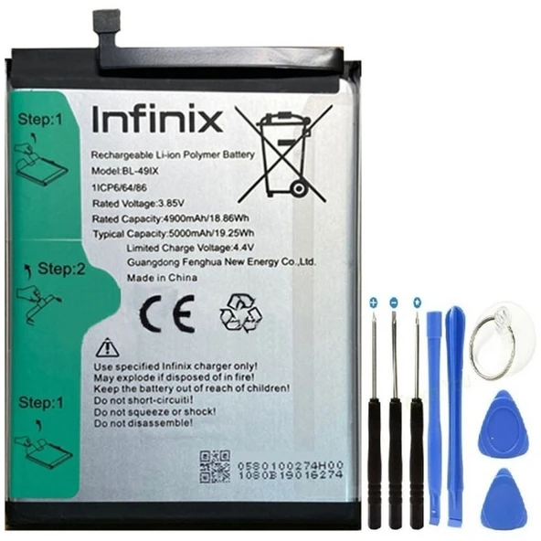 İnifix Smart Hd 2021 Pil Batarya Bl49ıx+tamir Set X612b ürün görseli 1