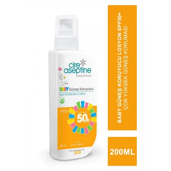 Cire Aseptine Sun Baby Güneş Koruyucu Losyon 50 Spf 200 Ml ürün görseli 1