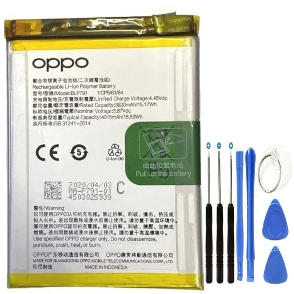 Oppo Reno 4 Pil Batarya + Tamir Seti Blp791 ürün görseli 1