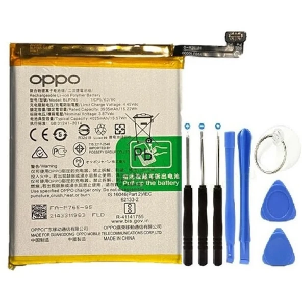 Oppo A91 Pil Batarya + Tamir Seti Blp765 4025 Mah ürün görseli 1