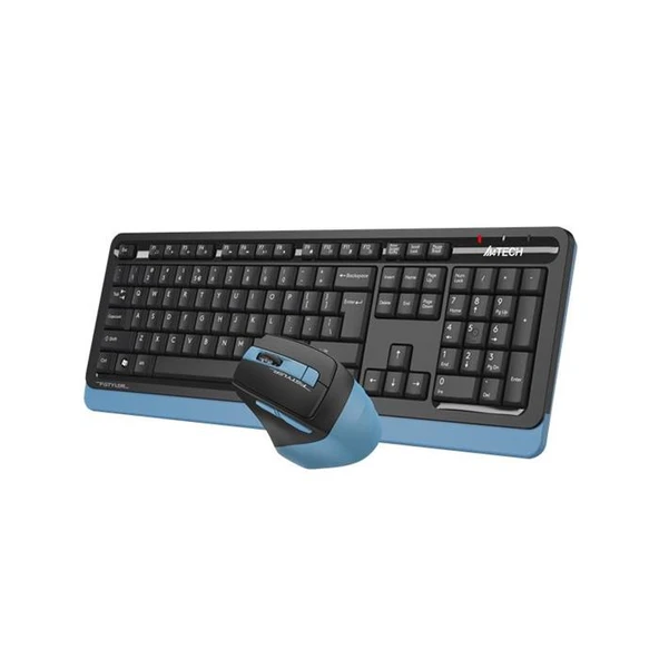A4 TECH FG1035 MAVİ Q MM 2.4G KABLOSUZ KLAVYE MOUSE SET - Resim 2