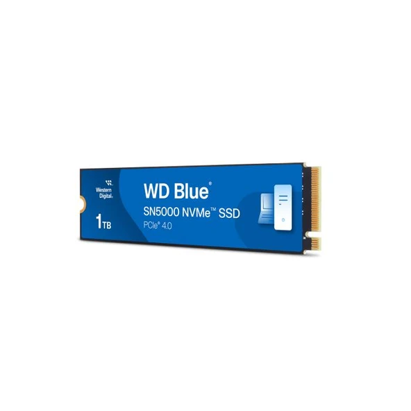 WD Blue SN5000 WDS100T4B0E 1TB 5150/4900 Gen4 NVMe PCIe M.2 2280 SSD ürün görseli 1