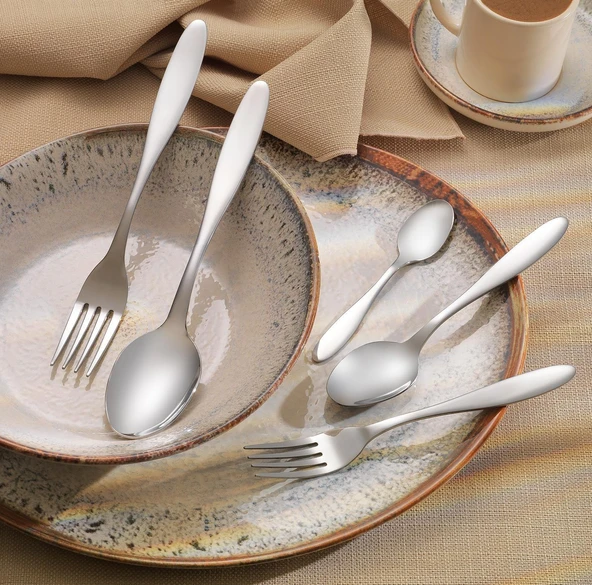 Schafer Sheen 60 Parça Çatal Kaşık Takımı-Gümüş25 ürün görseli 1