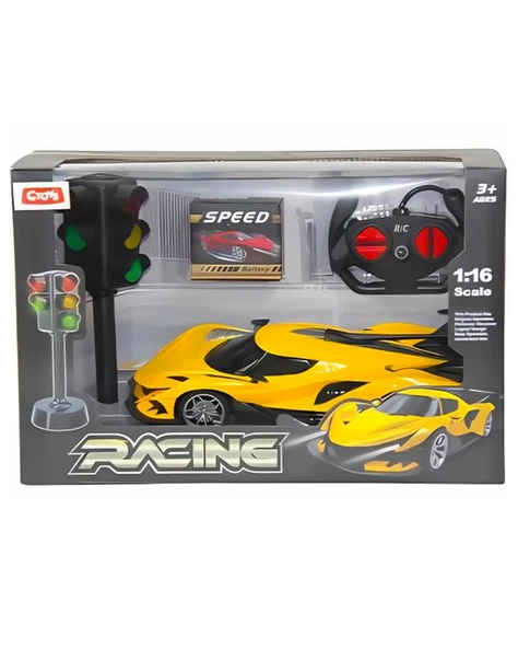 Ctoys 1:16 Uzaktan Kumandalı Usb Araba RC Trafik Işıklı Sarı 898A ürün görseli 1