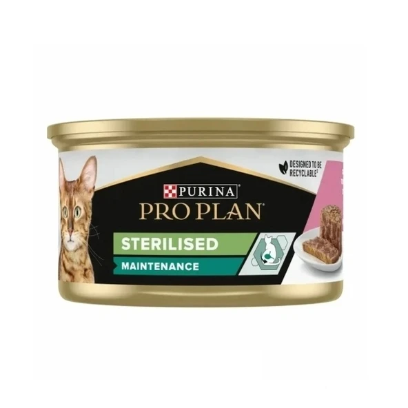 Proplan Somonlu ve Ton Balıklı Kısırlaştırılmış Kedi Konservesi 85gr ürün görseli 1