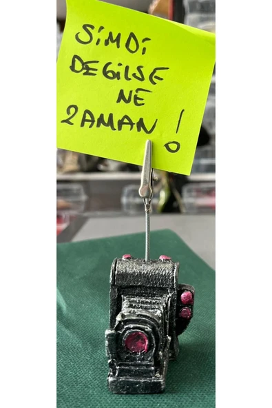 EREN FOTOĞRAF MAKİNESİ POLYESTER KAĞIT TUTUCU NOTLUK-ÇOK ŞIK-SEVİMLİ MİNİ MESAJ GÖNDERİN SEVDİKLERİNİZE ürün görseli 1