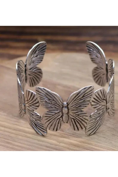 YEBİİ ohem Tarzı Çiçek Şeklinde Açık Manşet Bilezik, Vintage Metal Bilezik, Moda Günlük Kullanım Aksesuarı ürün görseli 1
