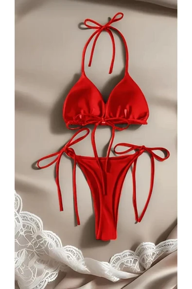 REDB Klasik model kadınlar için İki Parçalı Bikini Mayo ve Giyim ürün görseli 1