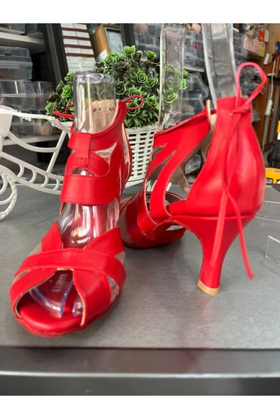 bitangosu 6 CM TOPUKLU SALSA, BACATA, LATİN DANSLARI KADIN AYAKKABISI- BİLEKTEN BAĞLI-GÜVENLİ -ŞIK - ürün görseli 1