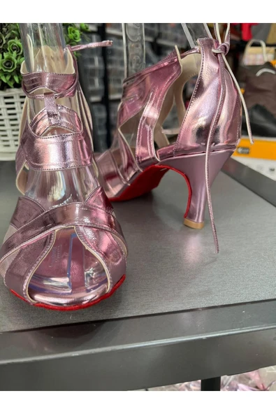 bitangosu 6 CM TOPUKLU SALSA, BACATA, LATİN DANSLARI KADIN AYAKKABISI- BİLEKTEN BAĞLI-GÜVENLİ VE ŞIK ürün görseli 1