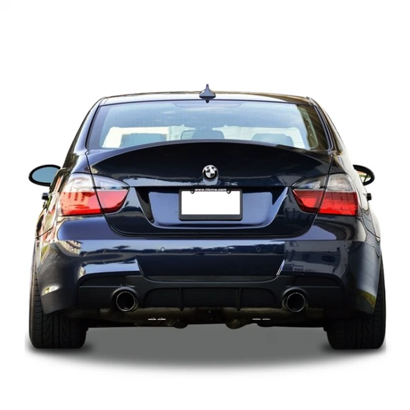 Bmw 3 Serisi E90 2006 - 2012 M Performance Arka Tampon Eki - Difüzör (Plastik)(Boyasız) ürün görseli 1