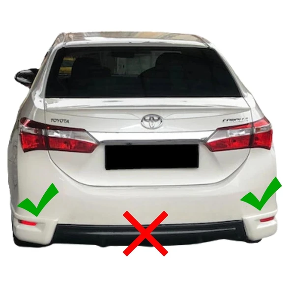 Toyota Corolla Arka Flap Sağ Sol (Plastik)(Boyasız) ürün görseli 1