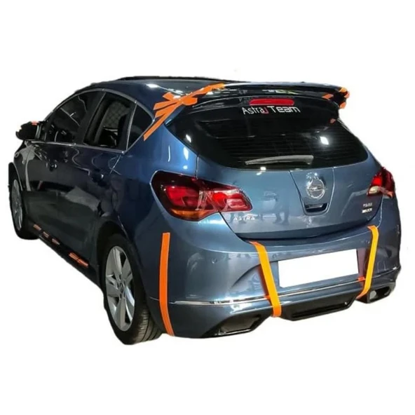 Opel Astra J HB Makyajlı Egzoz Görünümlü Arka Ek (Plastik)(Boyasız) ürün görseli 1
