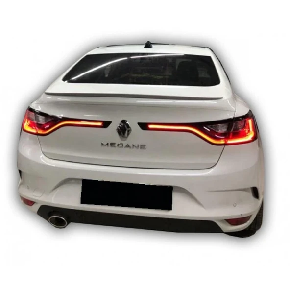 Renault Megane 4 2012-2019 Sedan İnce Model Spoiler (Plastik) (Boyasız) ürün görseli 1
