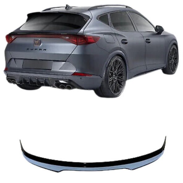 Cupra Formentor Spoiler (Parlak Siyah ) (Plastik) (Boyasız) ürün görseli 1