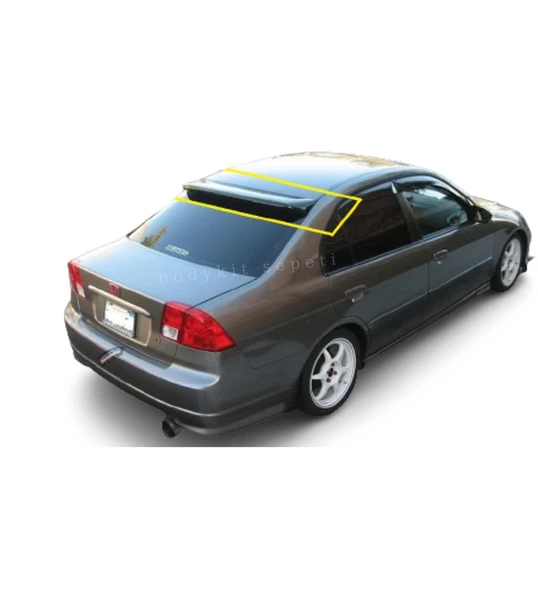 Honda Civic Vtec 2 Cam Üstü Spoiler (Plastik)(Boyasız) ürün görseli 1
