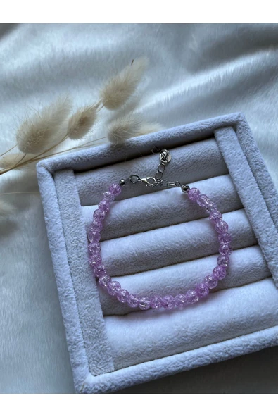 Pembe Necef Taşı Bileklik ürün görseli 1