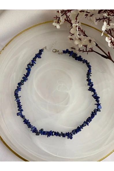 Lapis Lazuli Doğal Taş Kolye ürün görseli 1