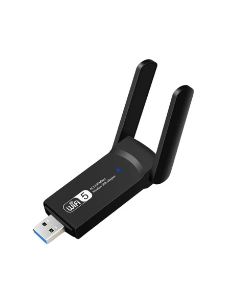 Wifi Usd Adaptör AC1300 Mbps Dual Band USB 3.0 Adaptör Kablosuz Wifi Alıcı ürün görseli 1