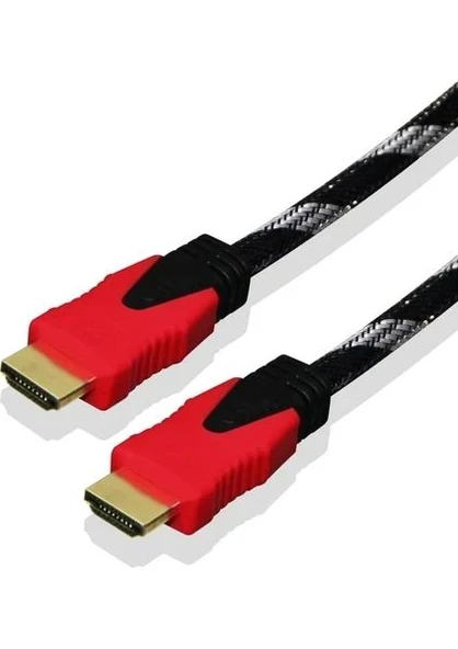 Qport Q-hdmı151 1.5m 2.0v 4k Altın Uçlu Örgülü Kablo ürün görseli 1