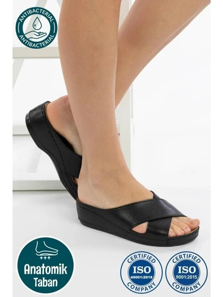 ROY JONES 1802 SİYAH COMFORT CASUAL ANATOMİK GÜNLÜK RAHAT TERLİK ürün görseli 1