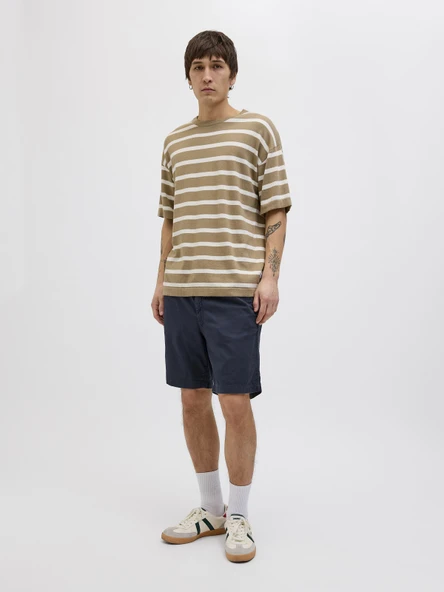 JACK JONES Erkek Keten Şort 12274968 - Resim 3