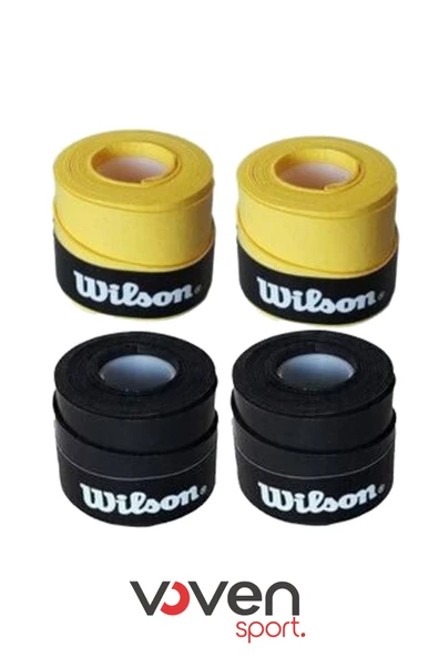 Wilson 2'şer Adet Comfort Bowl O'grips Tekli Siyah - Sarı Grip ürün görseli 1