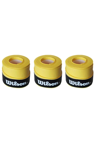 Wilson Comfort Bowl O'grips 3 Adet Grip, Tenis Raketi Gribi Sarı ürün görseli 1