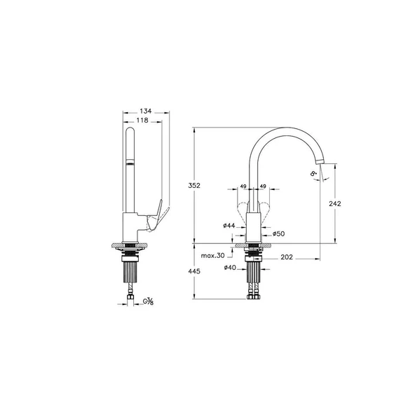 Artema Flow Round Eviye Bataryası A43407 - Resim 2