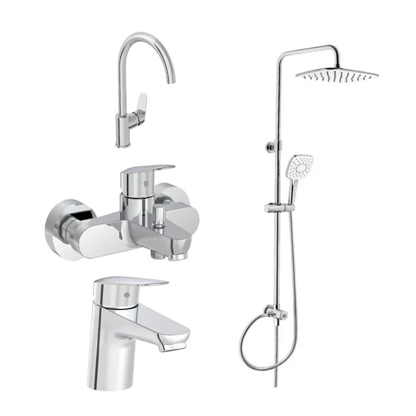 Artema Flow Round Lavabo Eviye Banyo Batarya Artema Ls20 Joy 3S Robot Duş Takımı A45787 ürün görseli 1