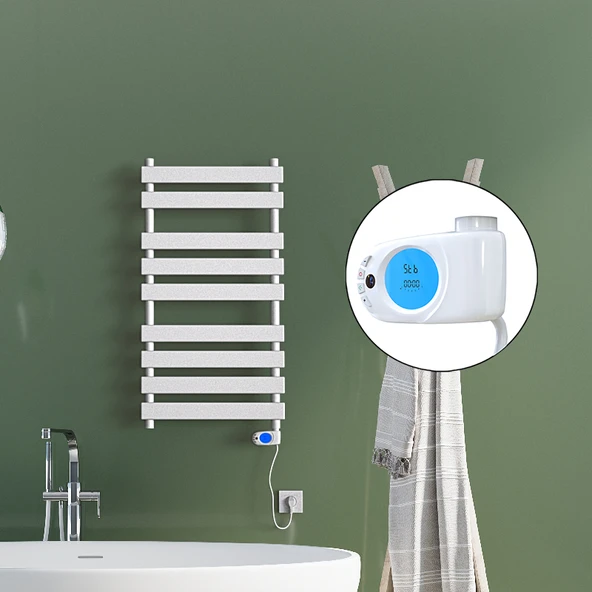 TAHITI Elektrikli Havlupan 500x1300 Beyaz Parlak (Musa Termostat) 900W ürün görseli 1