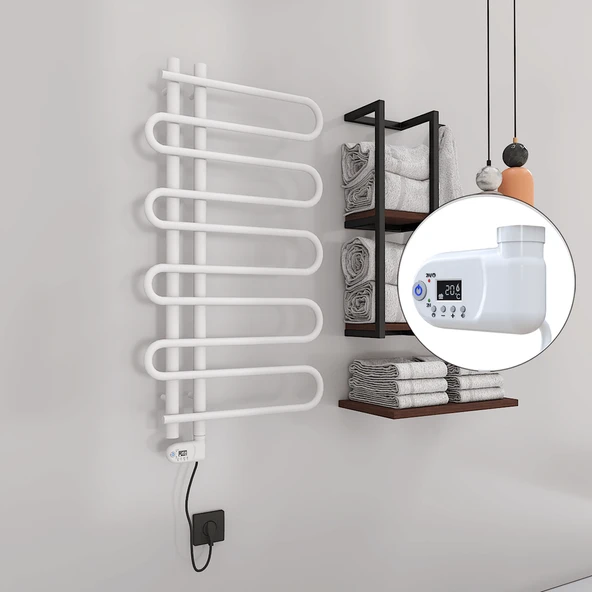 ZANTE Elektrikli Havlupan 500x1000  Beyaz (Thesis Termostat) 300W ürün görseli 1