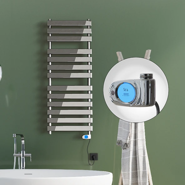 TAHITI Elektrikli Havlupan 500x950 Krom  (Musa Termostat) 300W ürün görseli 1