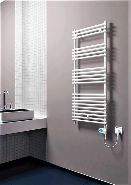 OLIB  Elektrikli Havlupan 500x1200 Beyaz (Musa Termostat) 600W ürün görseli 1