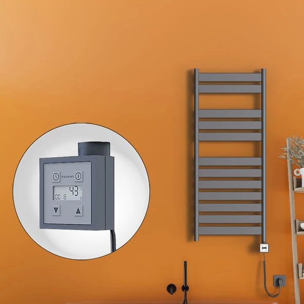 Bora Bora Elektrikli Havlupan 500x1200 Antrasit Ktx3 600 Watt Spiral Kablolu ürün görseli 1