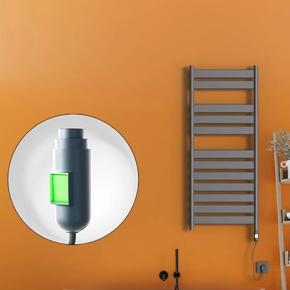 Bora Bora Elektrikli Havlupan 600 Watt 500x1200 Antrasit (OnOff Düğmeli) ürün görseli 1