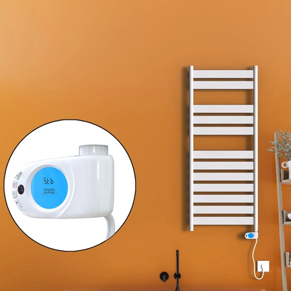 Bora Bora Elektrikli Havlupan 600 Watt 500x1200 Beyaz (Musa Termostat) ürün görseli 1