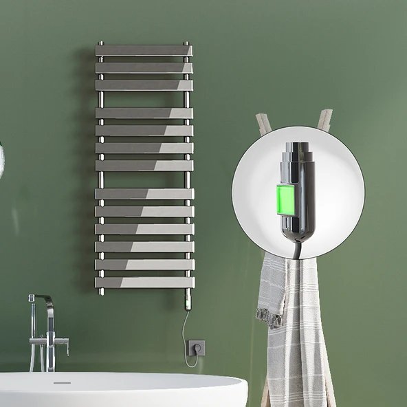 TAHITI Elektrikli Havlupan 500x950 Krom  (OnOff Düğmeli) 300W ürün görseli 1