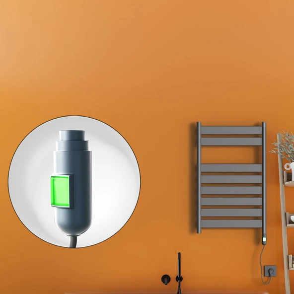 Bora Bora Elektrikli Havlupan 300 Watt 500x800 Antrasit (OnOff Düğmeli) ürün görseli 1