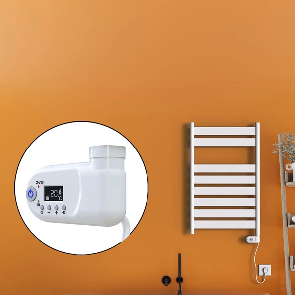 Bora Bora Elektrikli Havlupan 300 Watt 500x800 Beyaz (Thesis Termostat) ürün görseli 1