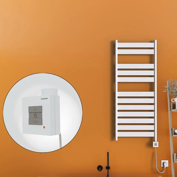 Bora Bora Elektrikli Havlupan 500x1200 Beyaz Ktx1 600 Watt Spiral Kablolu ürün görseli 1