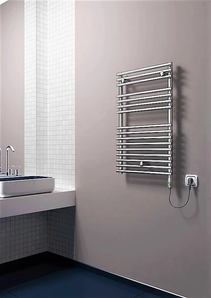 OLIB  Elektrikli Havlupan 500x800 Krom (OnOff Düğmeli) 300W ürün görseli 1