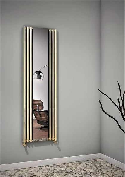 Bahama Dekoratif Radyatör 540x1760 Altın Renkli ürün görseli 1