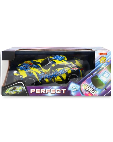 Ctoys 1:16 Uzaktan Kumandalı Neon Işıklı Spor Araba Sarı P383 ürün görseli 1