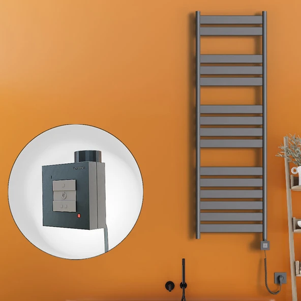 Bora Bora Elektrikli Havlupan 500x1600 Antrasit Ktx1 1000 Watt Spiral Kablolu ürün görseli 1