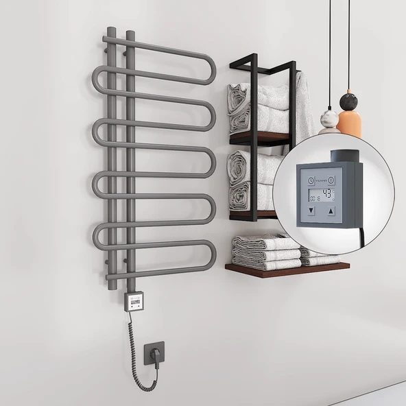 ZANTE Elektrikli Havlupan 500x1000  Antrasit (KTX3 Termostat) 300W Spiral Kablolu ürün görseli 1