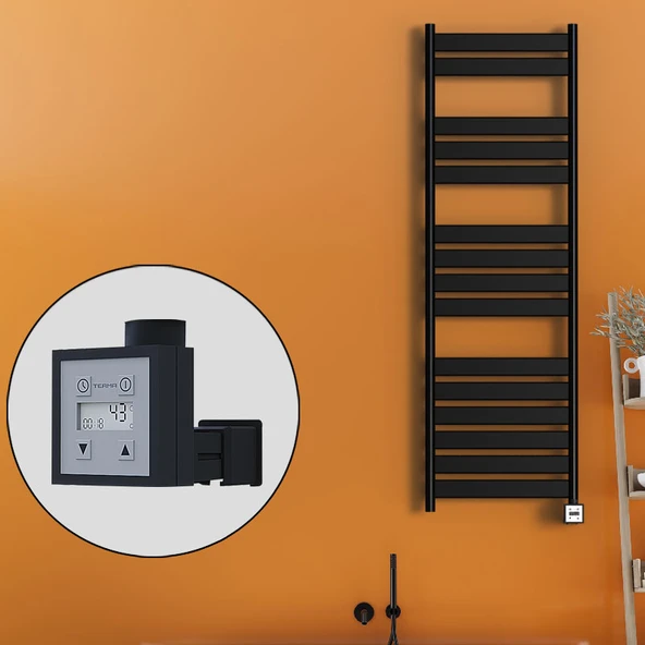 Bora Bora Elektrikli Havlupan 500x1600 Mat Siyah Ktx3 1000 W ürün görseli 1