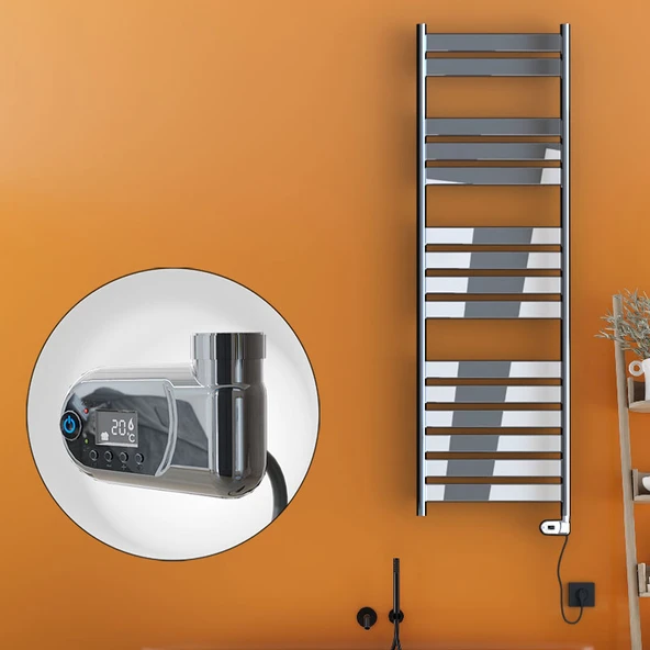 Bora Bora Elektrikli Havlupan 600 Watt 500x1600 Krom (Thesis Termostat) ürün görseli 1