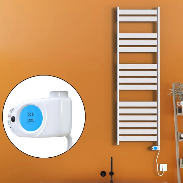 Bora Bora Elektrikli Havlupan 900 Watt 500x1600 Beyaz (Musa Termostat) ürün görseli 1