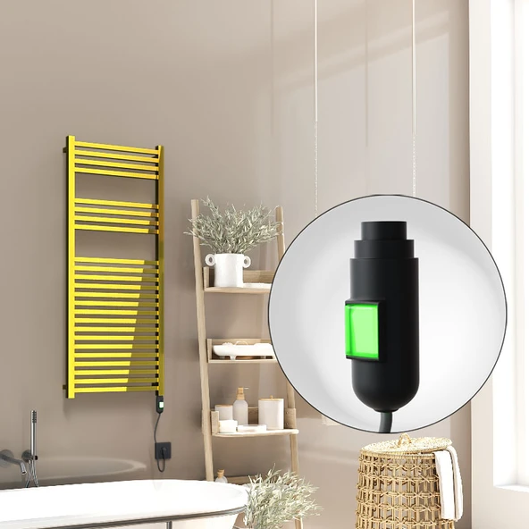 Barbados Elektrikli Havlupan 500x1200 Altın  (OnOff Düğmeli) 600W ürün görseli 1